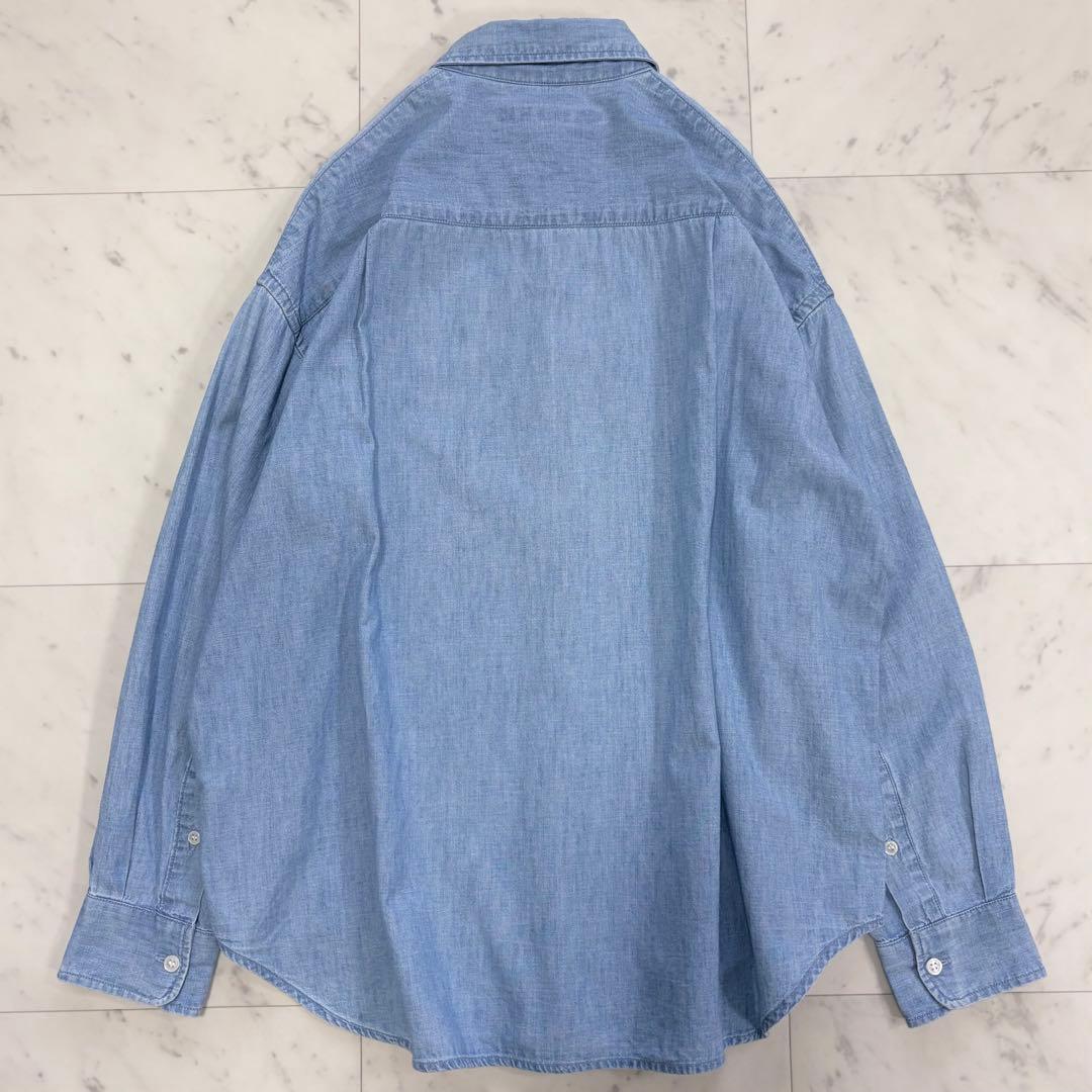 美品✨フレームワーク　ダンガリーシャツ　ゆったり　デニムシャツ　人気　ブルー