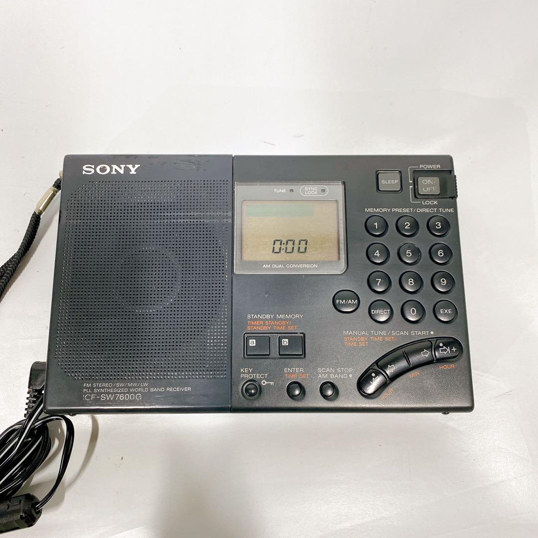 sony ICF-SW7600G シンセサイザーレシーバー　ワールド　バンド