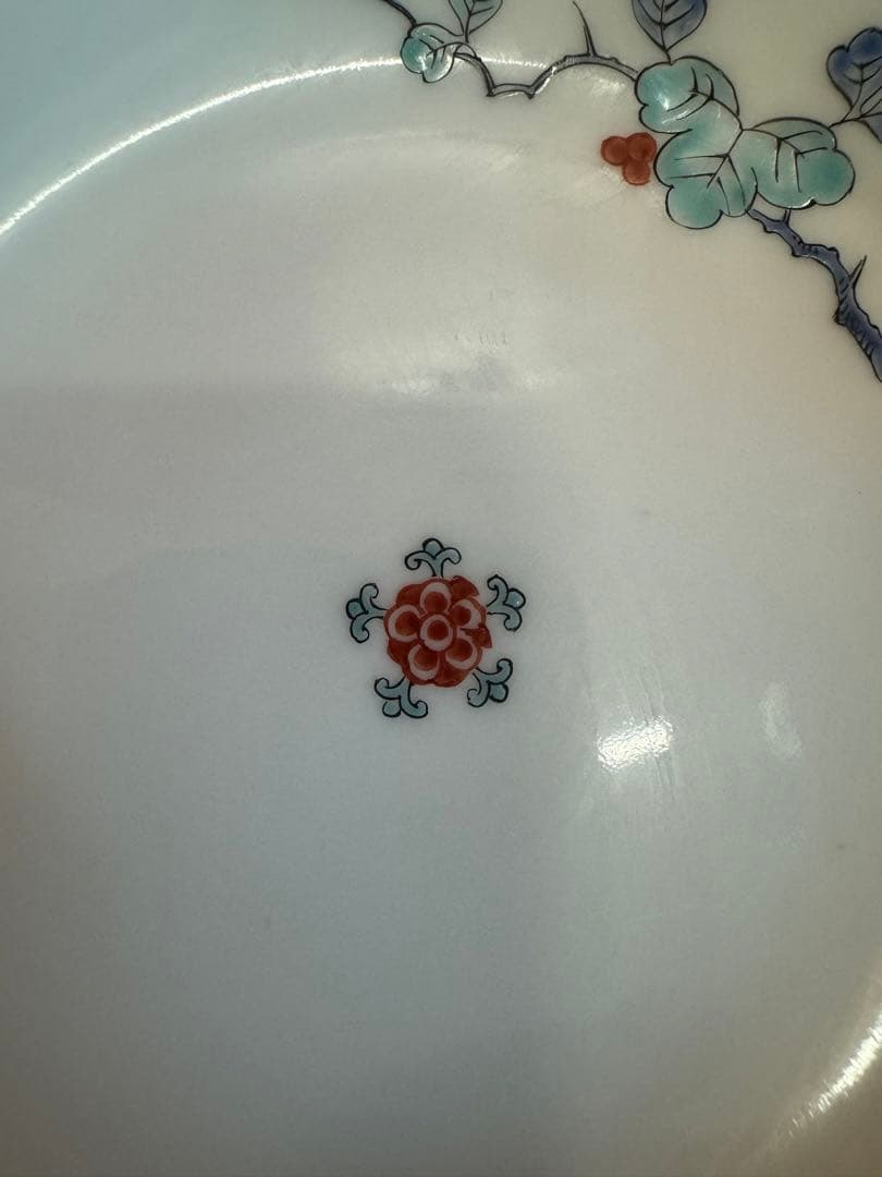 1889 酒井田柿右衛門　錦手中皿　5客　時代物