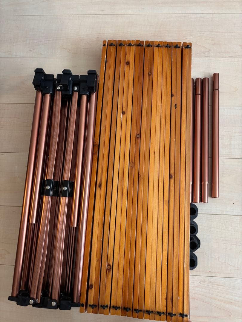 Colemanナチュラルウッドロールテーブルクラシック/110