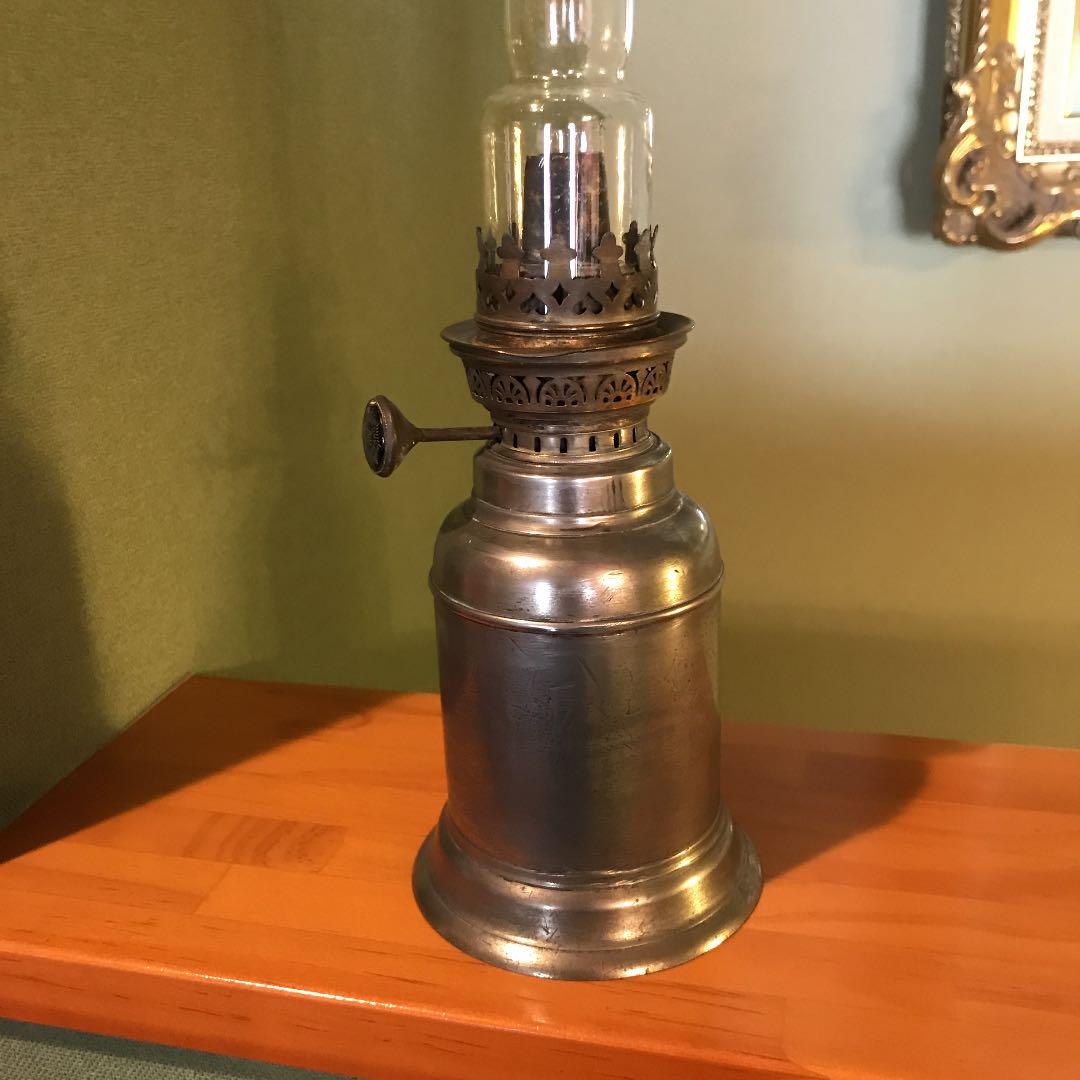 フランス製骨董オイルランプ