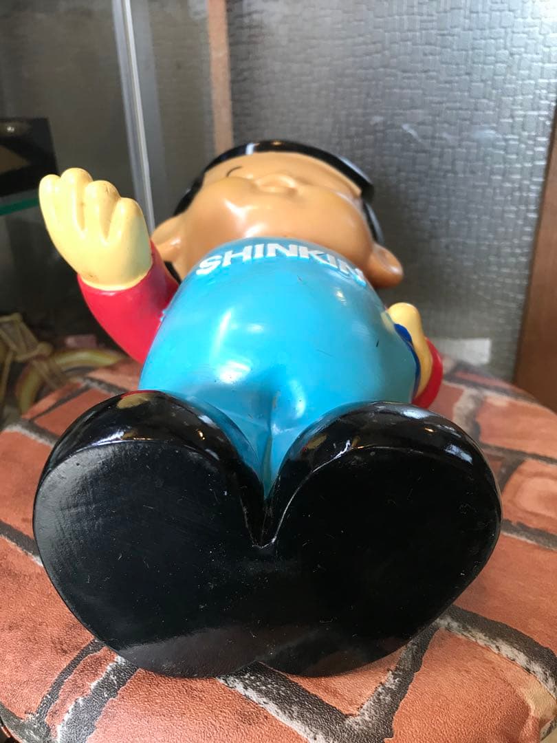 昭和 レトロ 信ちゃん カウンター ソフビ 置物 店頭用 信用金庫 レトロ雑貨