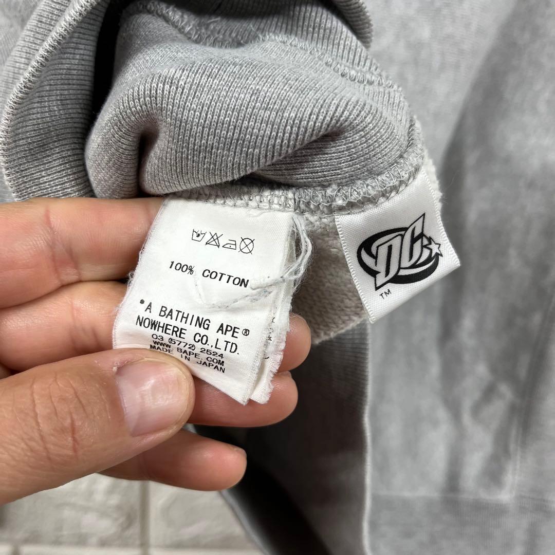 2007 A BATHING APE バットマン　スウェット　M BAPE