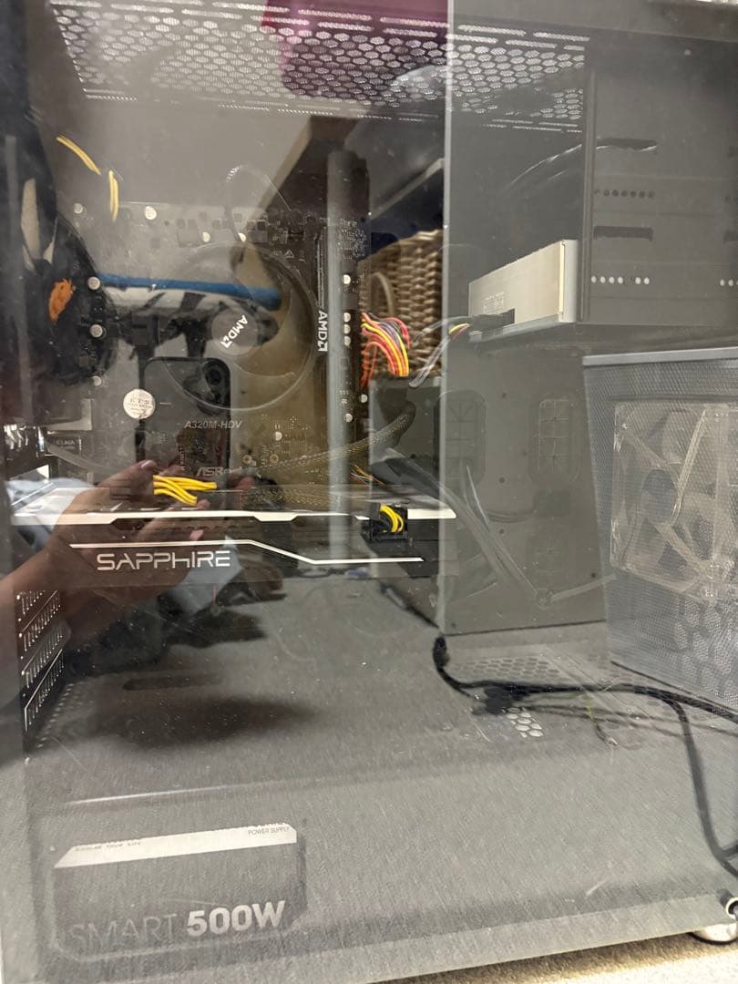 ミドルタワーPCケース 500W電源付き