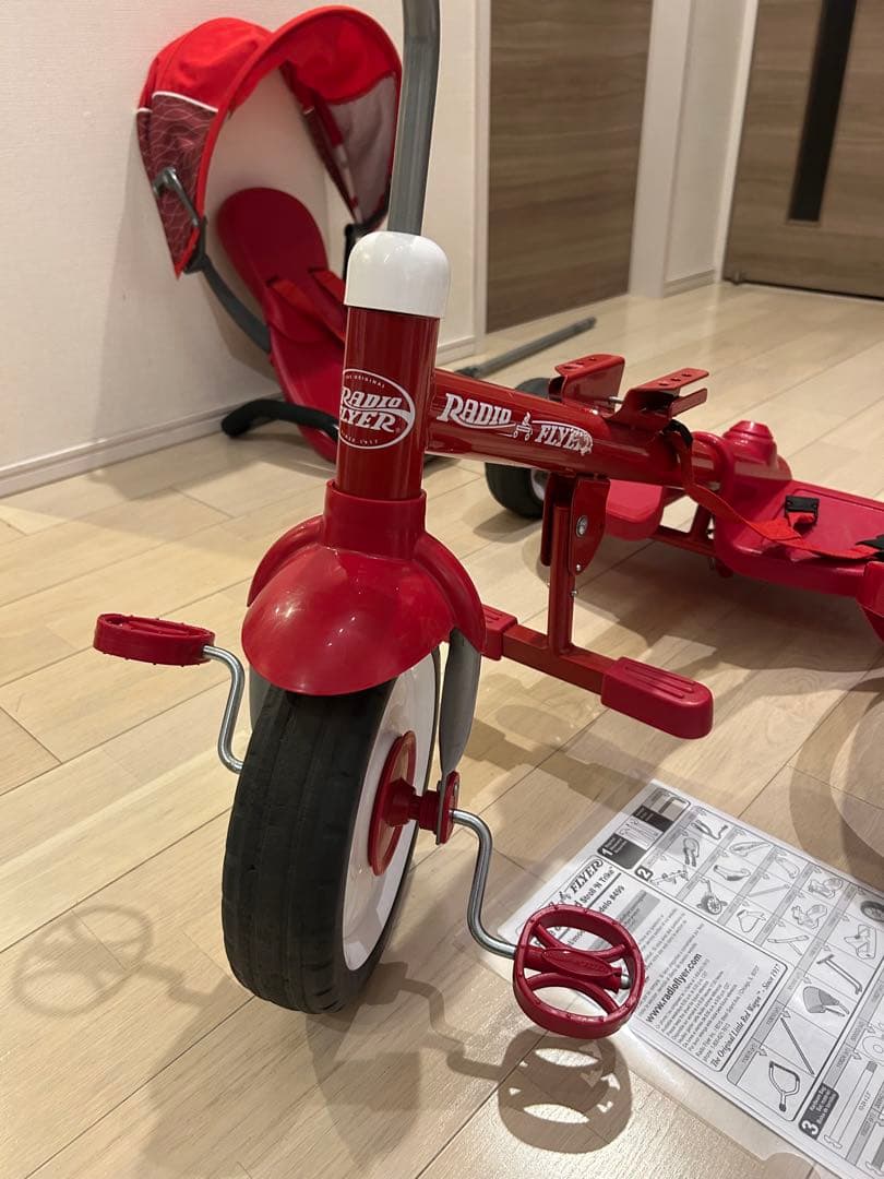 限定値下げ　廃盤品RADIO FLYER 三輪車 赤 2人乗り　ラジオフライヤー