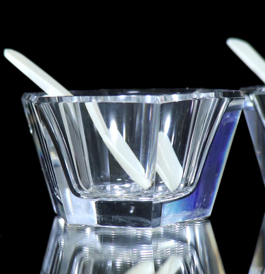 オールド・バカラ 稀少 マスタードポット ペア スプーン付属 刻印有 美品