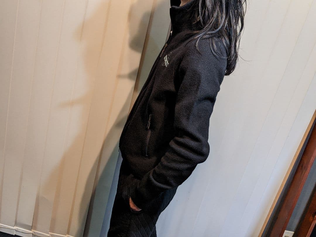 パーリーゲイツ　ニット　フルジップ　ジャケット　ウール　ゴルフ　ブルゾン　黒