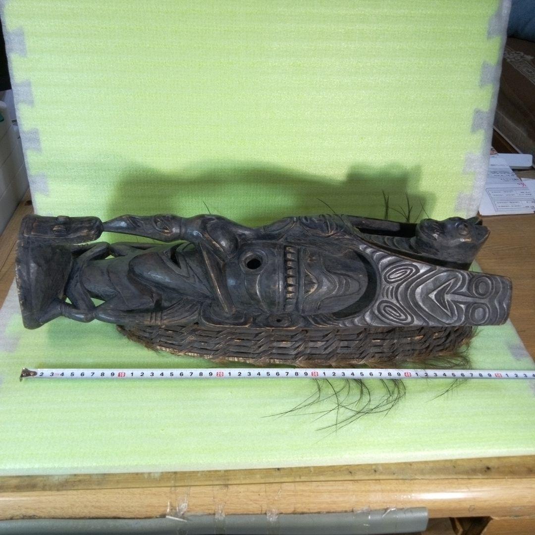 Tao　パプアニューギニア　木彫像　オブジェ　木製　木彫り　雑貨