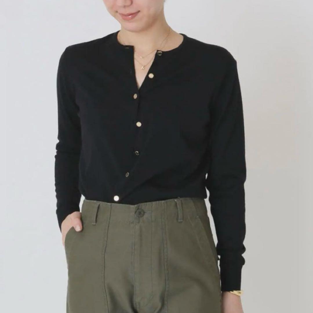 ほぼ未使用✨Deuxieme Classe FF30クルーネックカーディガン 金