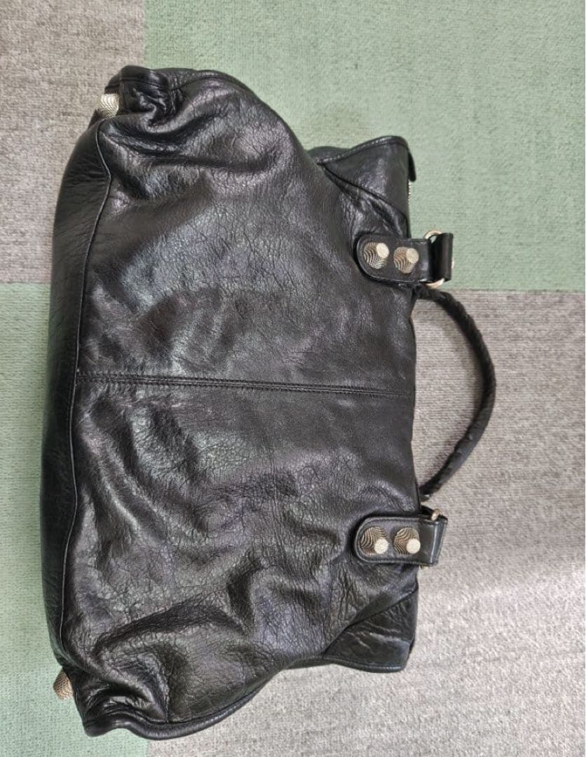 BALENCIAGA 黒 レザー ハンドバッグ　ジャイアントシティ