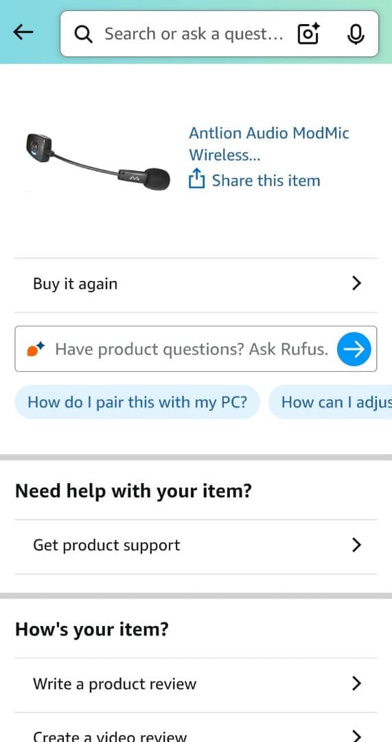 Antlion Audio ModMic ワイヤレス GDL-0700