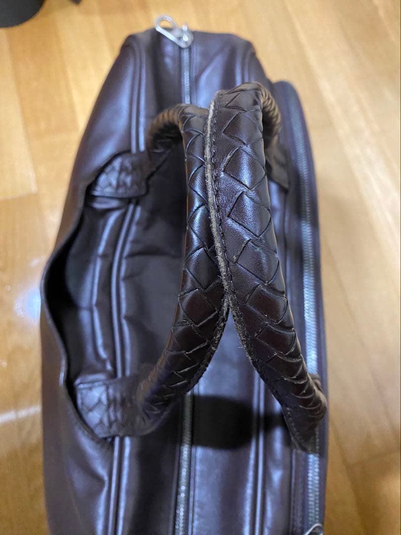 BOTTEGA VENETA ビジネストラベルバック キャリーケース通し 茶色
