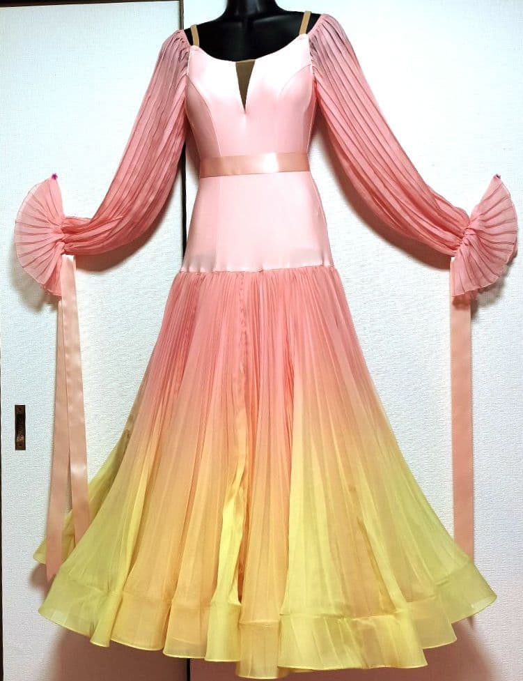 社交ダンス♡ジャンティ　モダン　スタンダード　ワンピースドレス