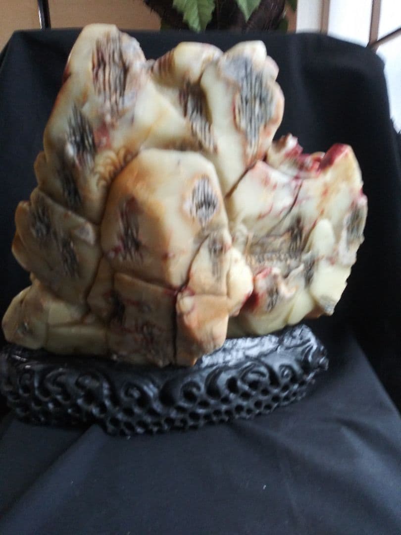 寿山石　置物　中国工芸品　NO.583