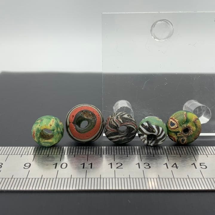 お買得！アンティーク とんぼ玉5個セット