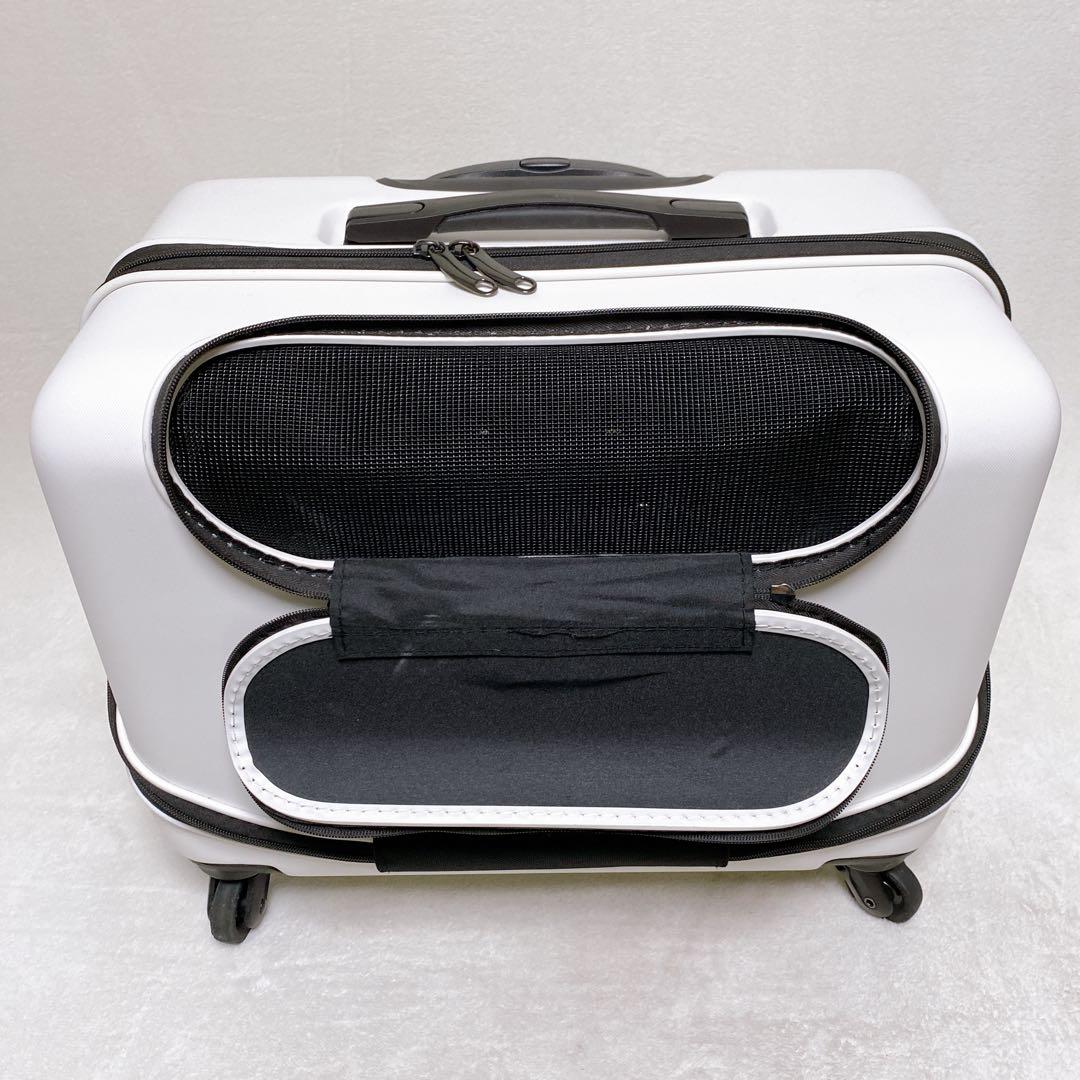 GEX　OSOTO　ペット用キャリーケース　M　ホワイト　キャリーバッグ　4輪