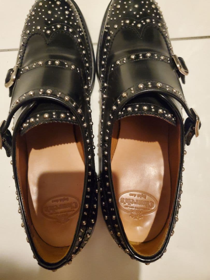 Church'sチャーチ　LANA MET スタッズ　ダブルモンク 38