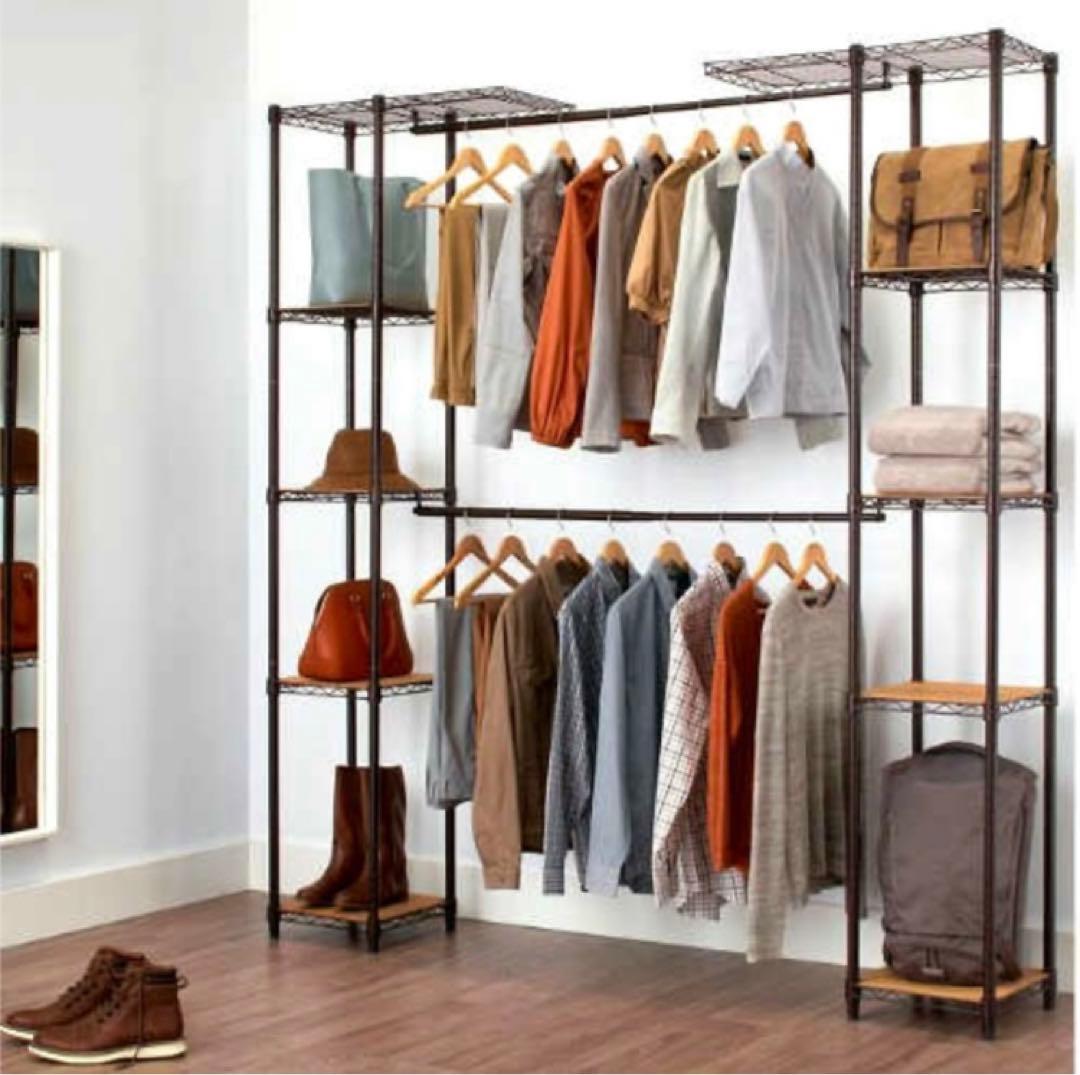 未使用　Trinity クローゼットオーガナイザー 幅調整可能 ラック 棚