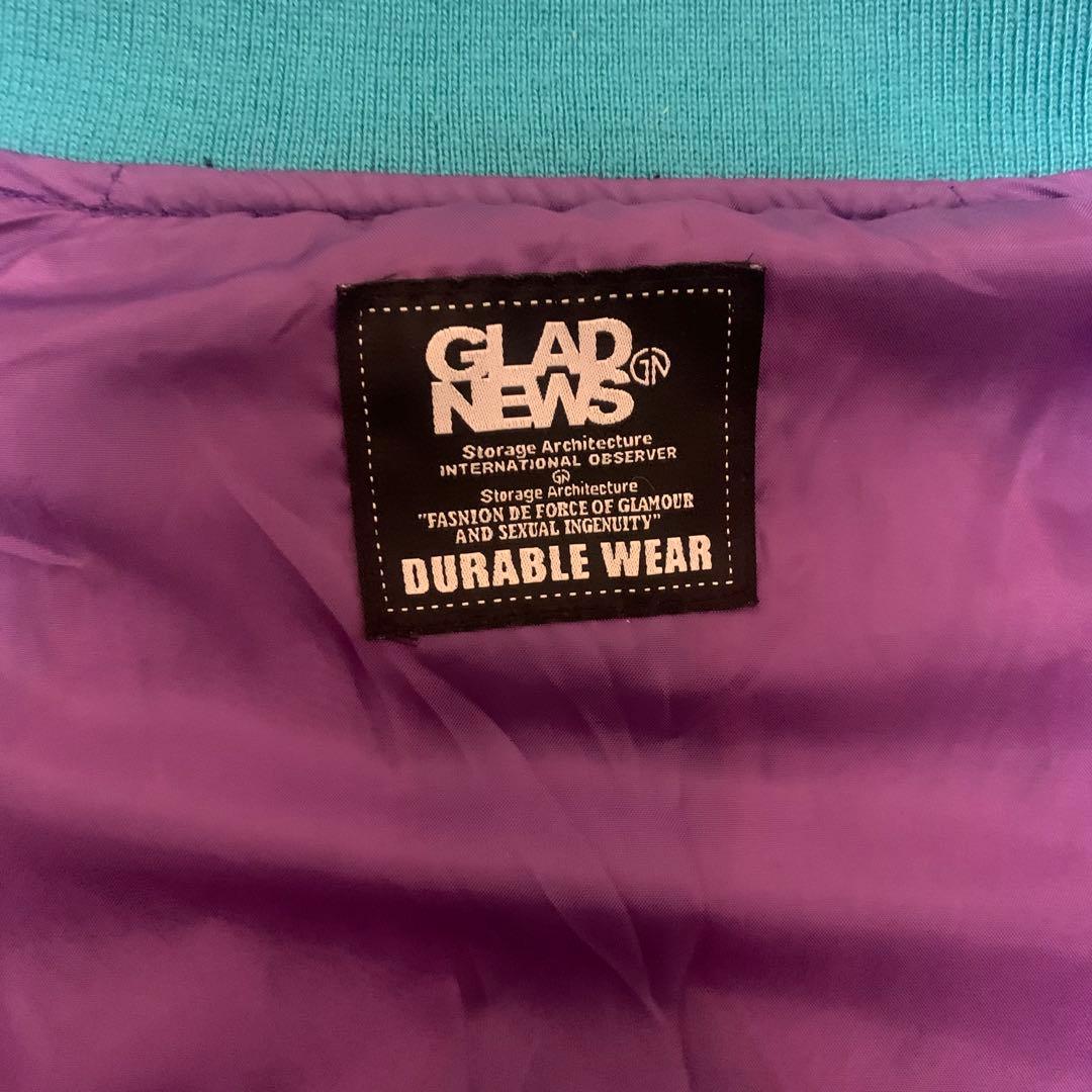 【eggモデル着用】GLAD NEWS グラッドニュース　スカジャン