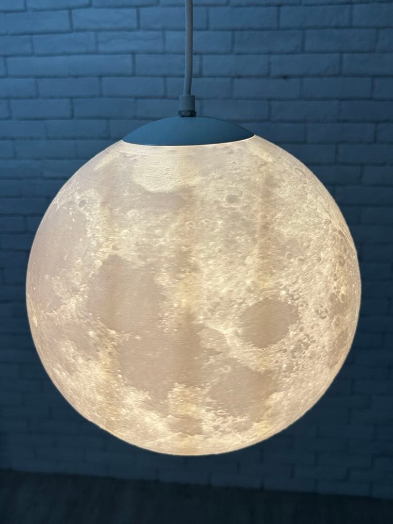 ⭐️【全国送料無料】　ペンダント　吊り下げ　ライト　月　地球　リビング　ランプ