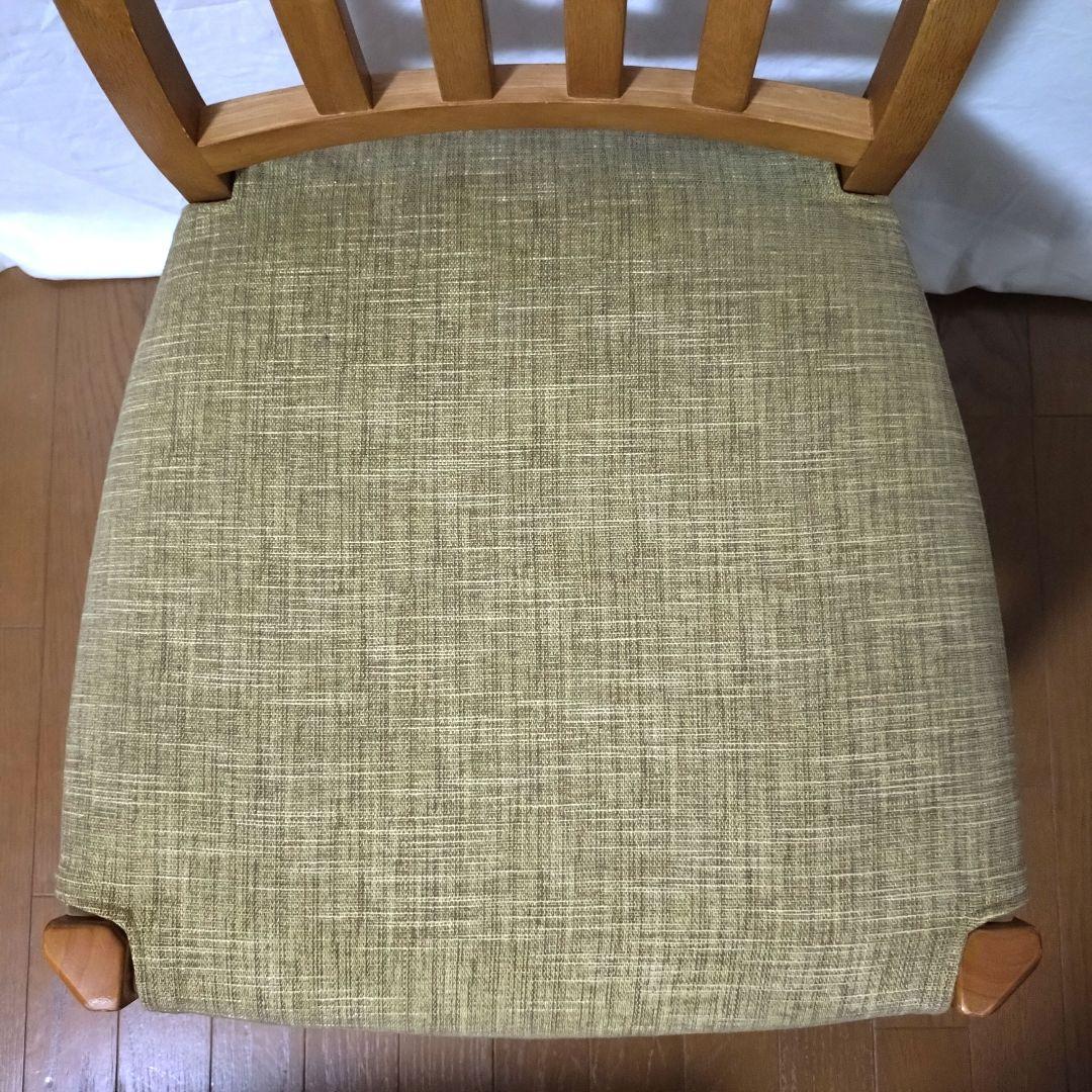 朝日木材加工　ダイニングチェア　2脚セット②　座面カバー付き　送料無料