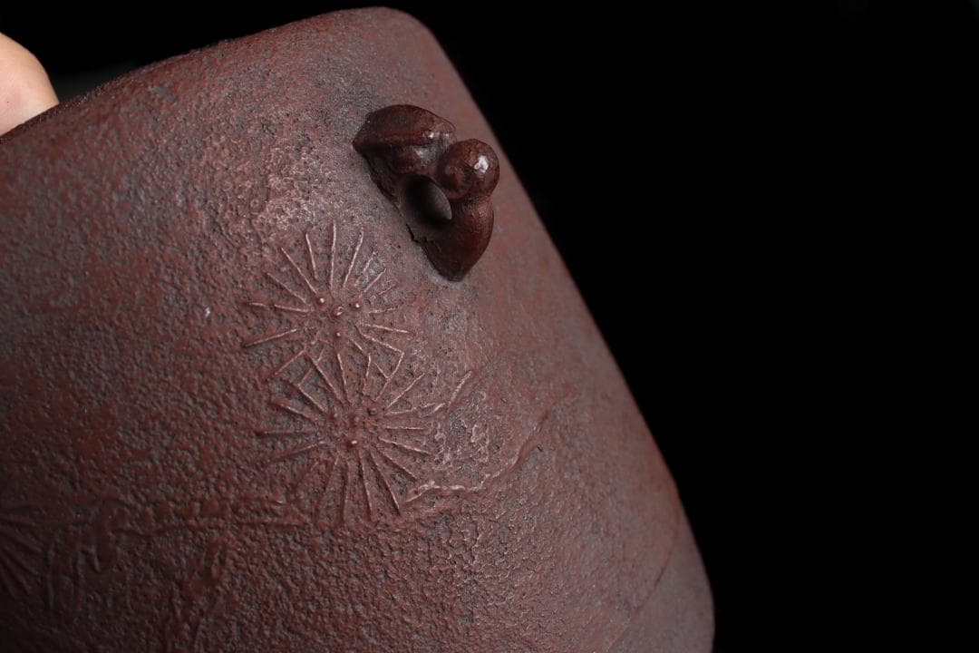 V*a様 茶道具 釜師 大國藤兵衛 松紋 筒釜 野々田商店 風炉型電熱器 織部