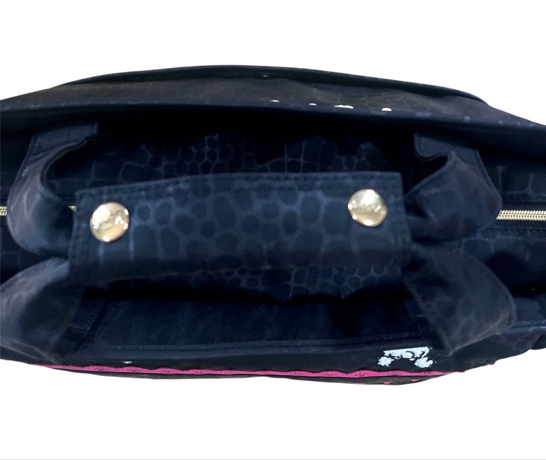 新品未使用☆エムユースポーツ ボストンバッグ ゴルフバック 黒 アニマル柄