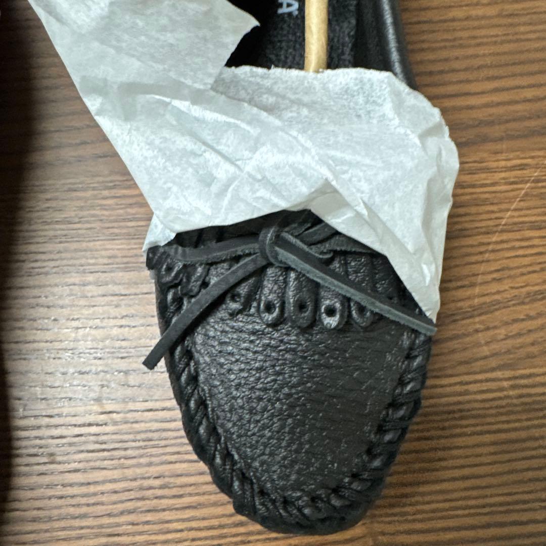 ミネトンカ] モカシン Deerskinレディース Black 25.0 cm