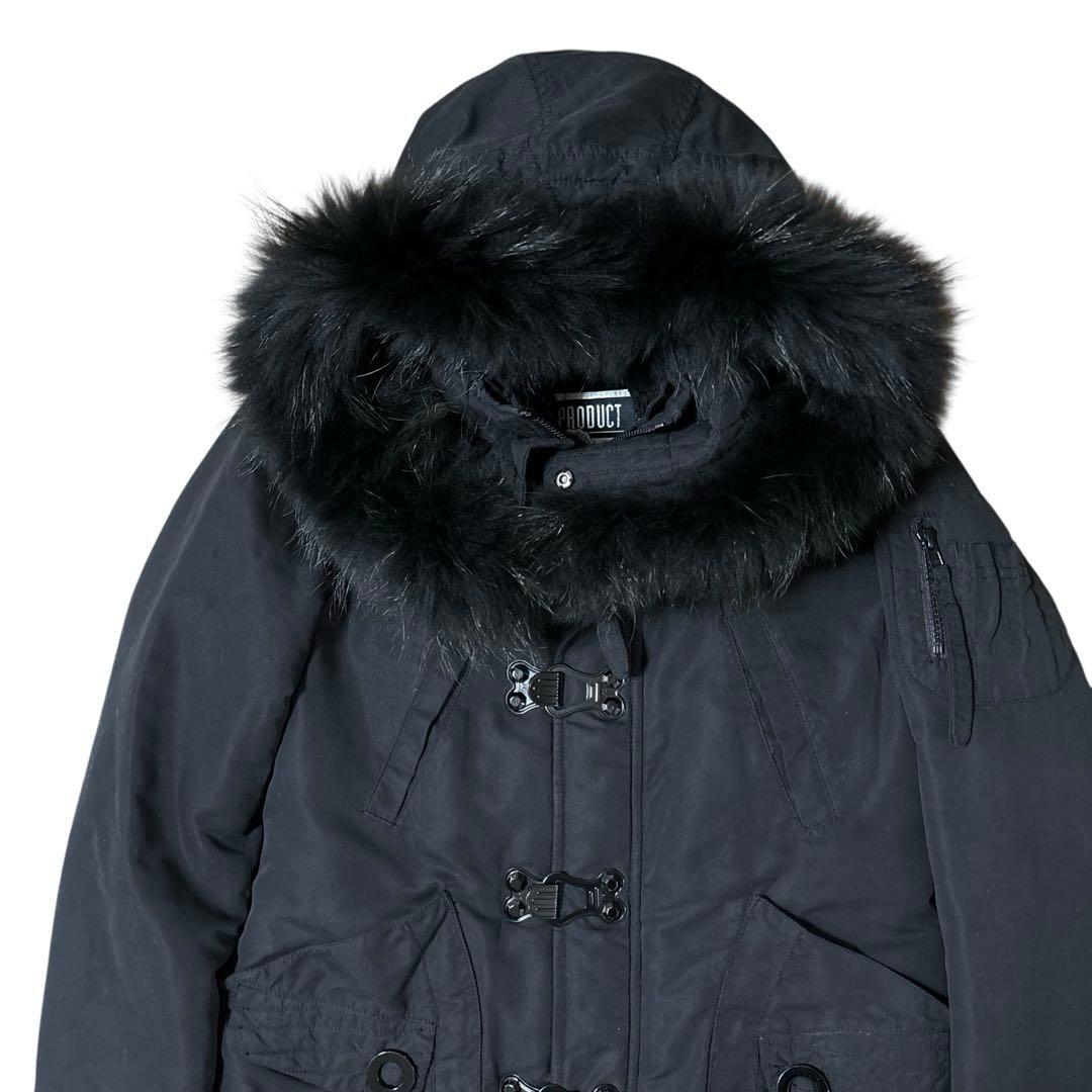 ジャケット・アウター SLY grunge fur mods coat y2k BLK y2k