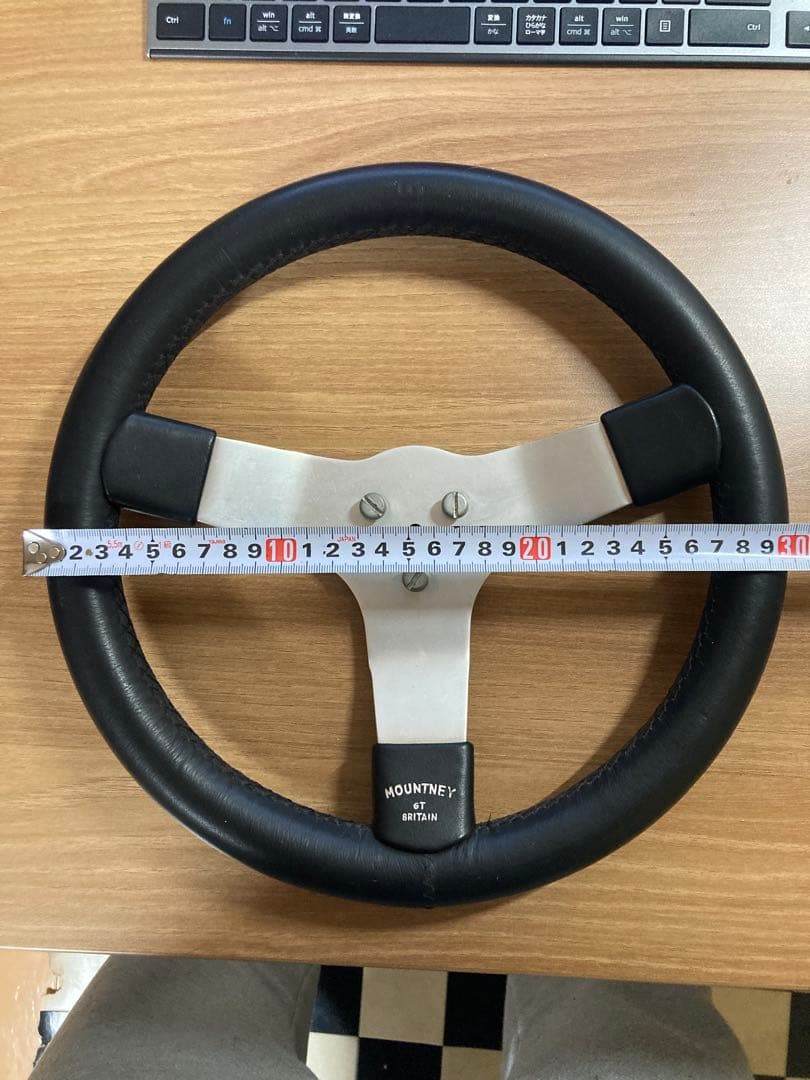 【値下】MOUNTAIN 競技用ステアリング　当時物