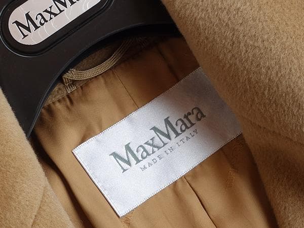 MaxMara■マックスマーラカシミアウールショートコート■白タグ■40キャメル