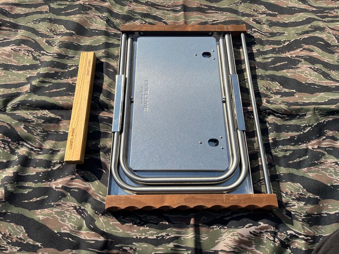 ユニフレーム　焚き火テーブル　カスタム済み&レッグラック付き