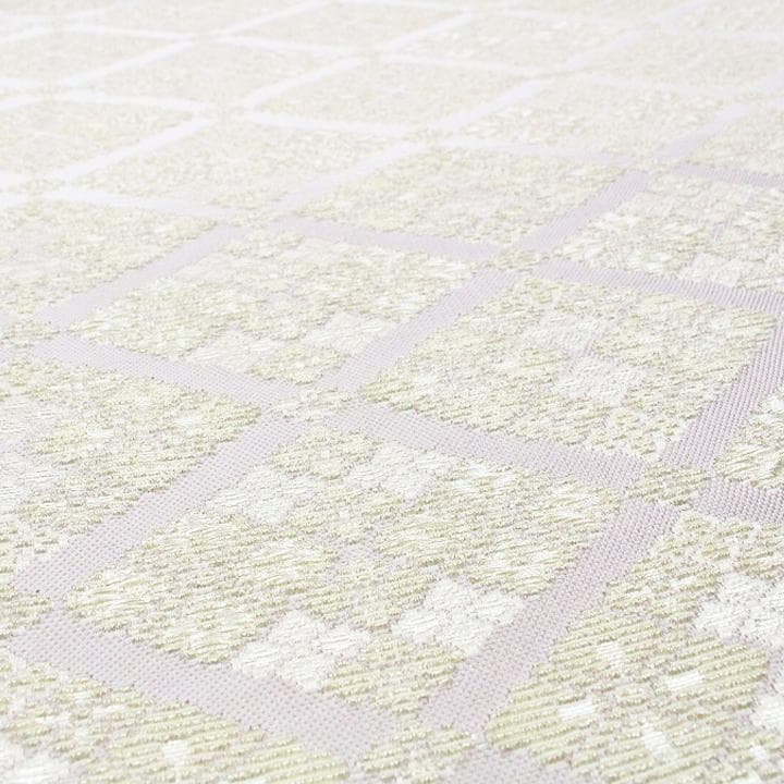 【三越】お誂え　上品に華やぐ【有職文様】　～幸菱・さいわいびし～　美品の袋帯です