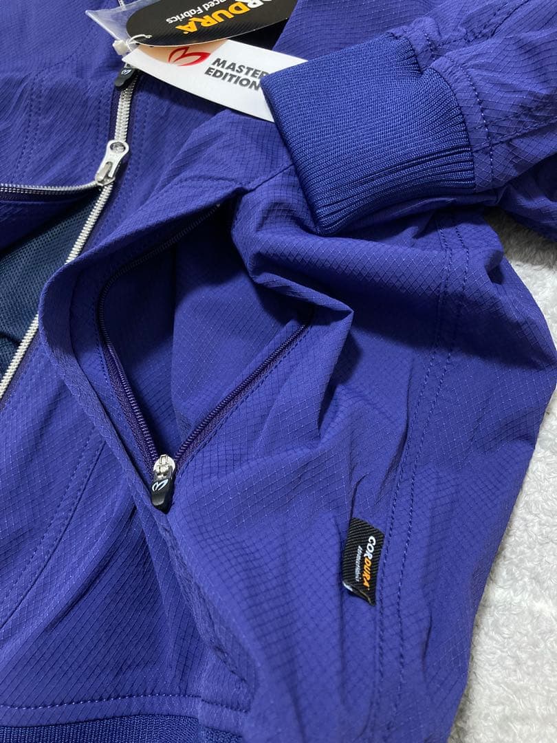 新品 マスターバニー ナイロンドビーストレッチCORDURAブルゾン(5)L/青