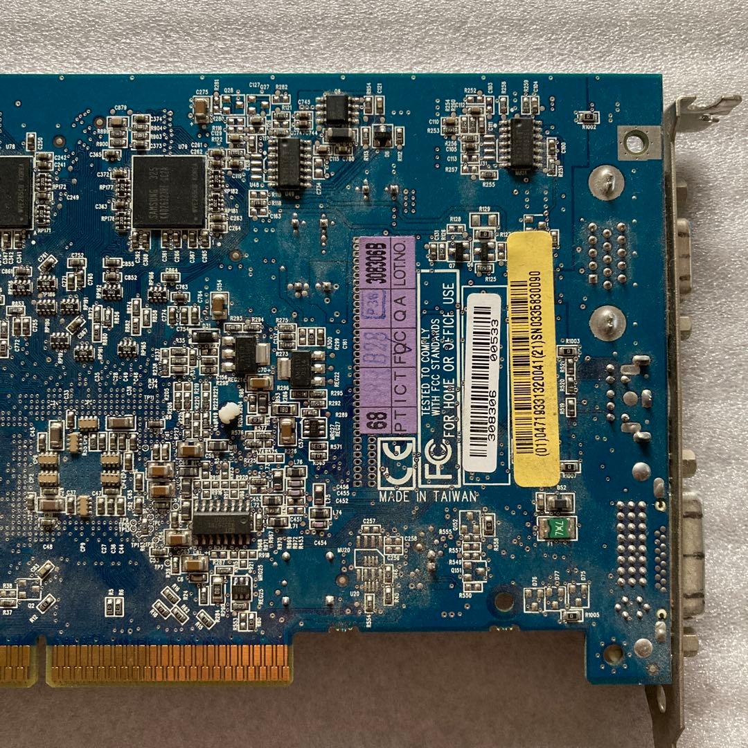 ジャンク GIGABYTE GV-R96P128D AGPビデオカード