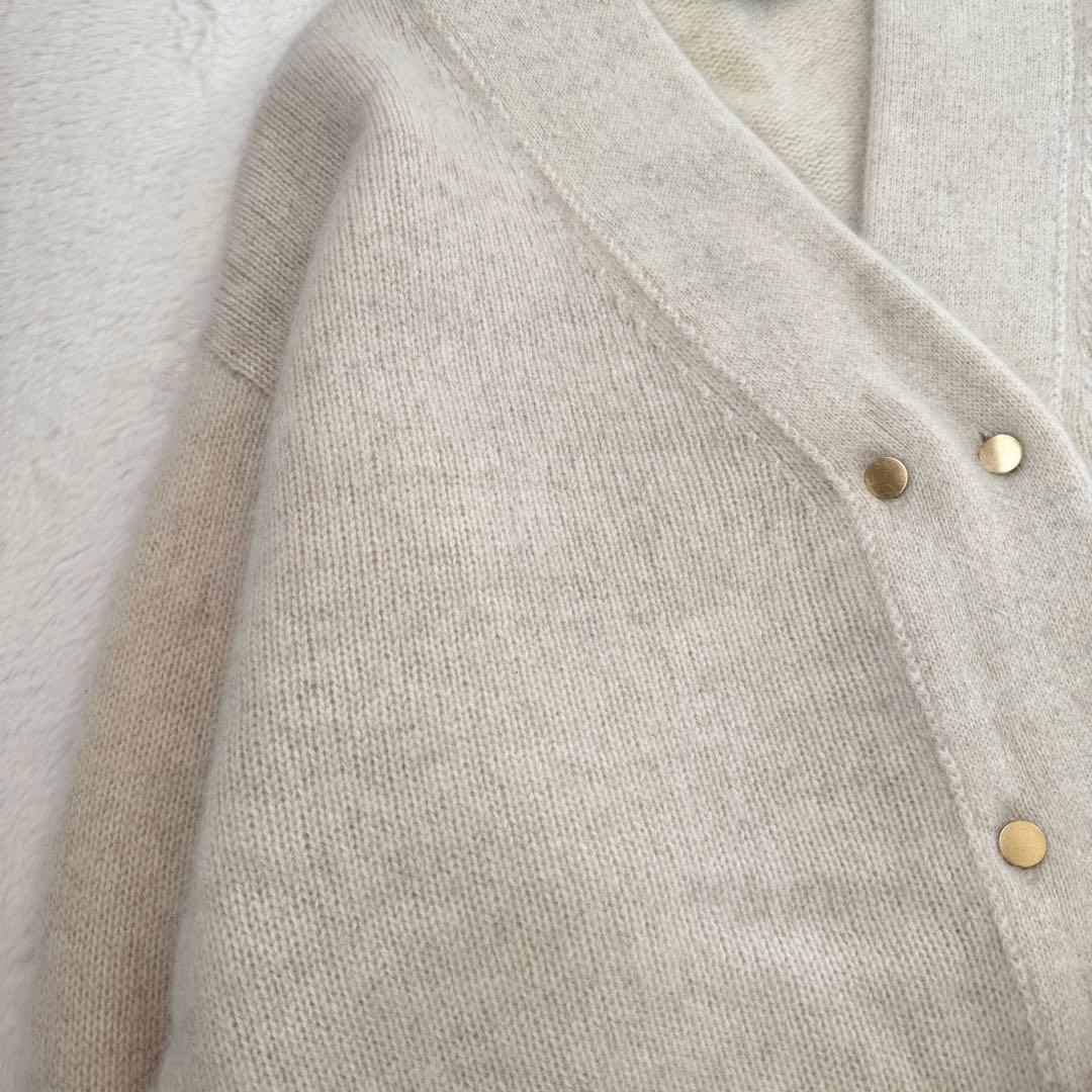 24AW NOBLE ヤク ダブルボタンニットカーディガン 金ボタン