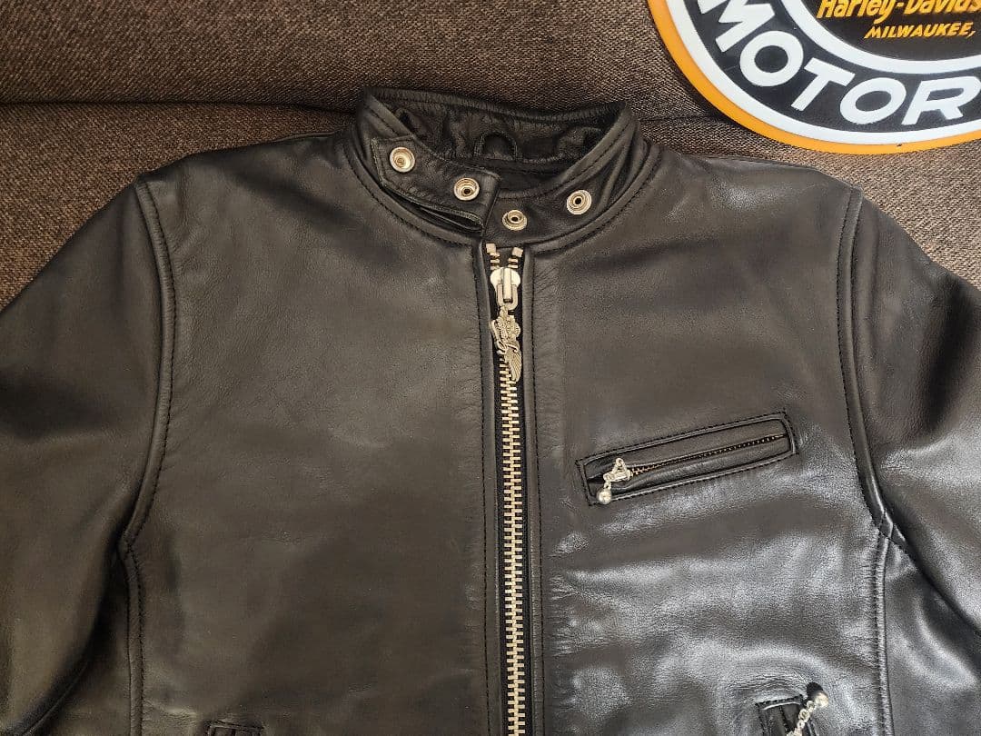 ハーレーダビッドソン　レディース ブラック レザージャケット ライダース　M