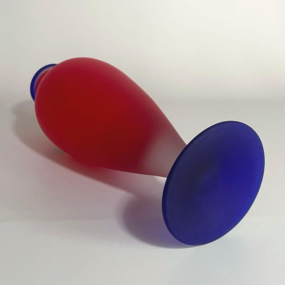 ヴィンテージ HOYA クリスタル ポストモダン デザイン フラワーベース