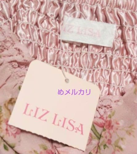 LIZ LISA リズリサ 花柄キャミソール チュニック ピンク 薔薇 リボン