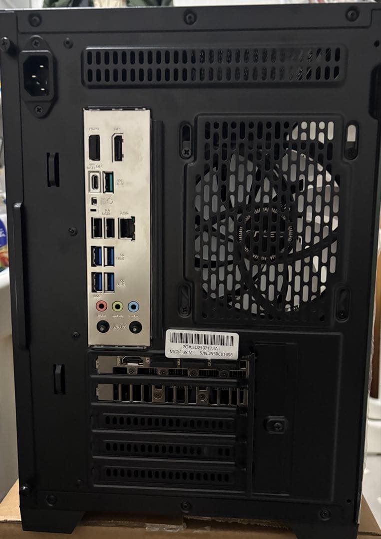 245KF、RTX5060ti16GB搭載、自作デスクトップPC