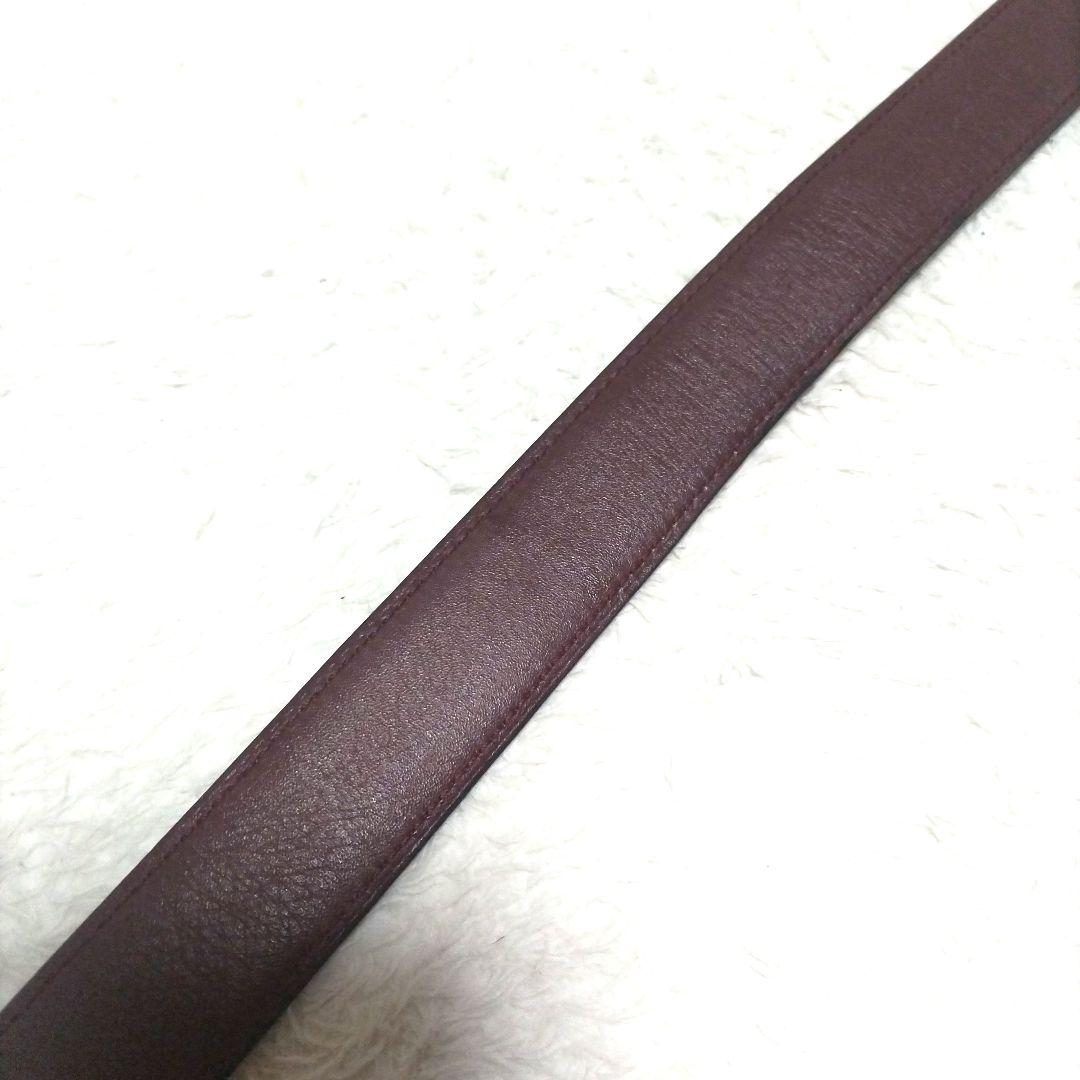 【美品】Cartier カルティエ ゴールドロゴバックル レザーベルト 廃盤