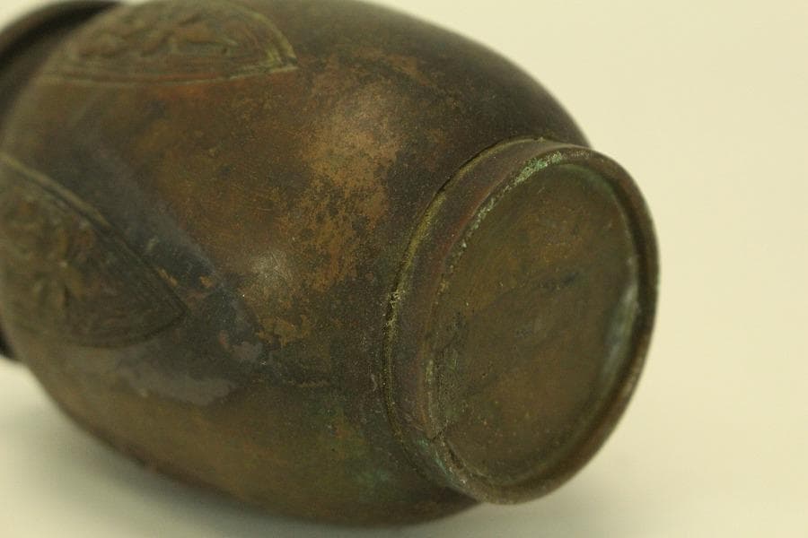 古銅 宣徳年製 香炉 火入 揃 二件(A630)