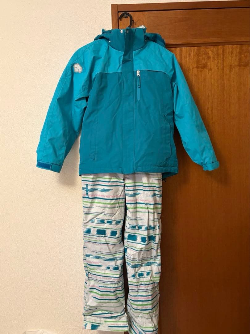 DESCENTE/美品/子ども用スキーウェア 150cm（135-155）/青色