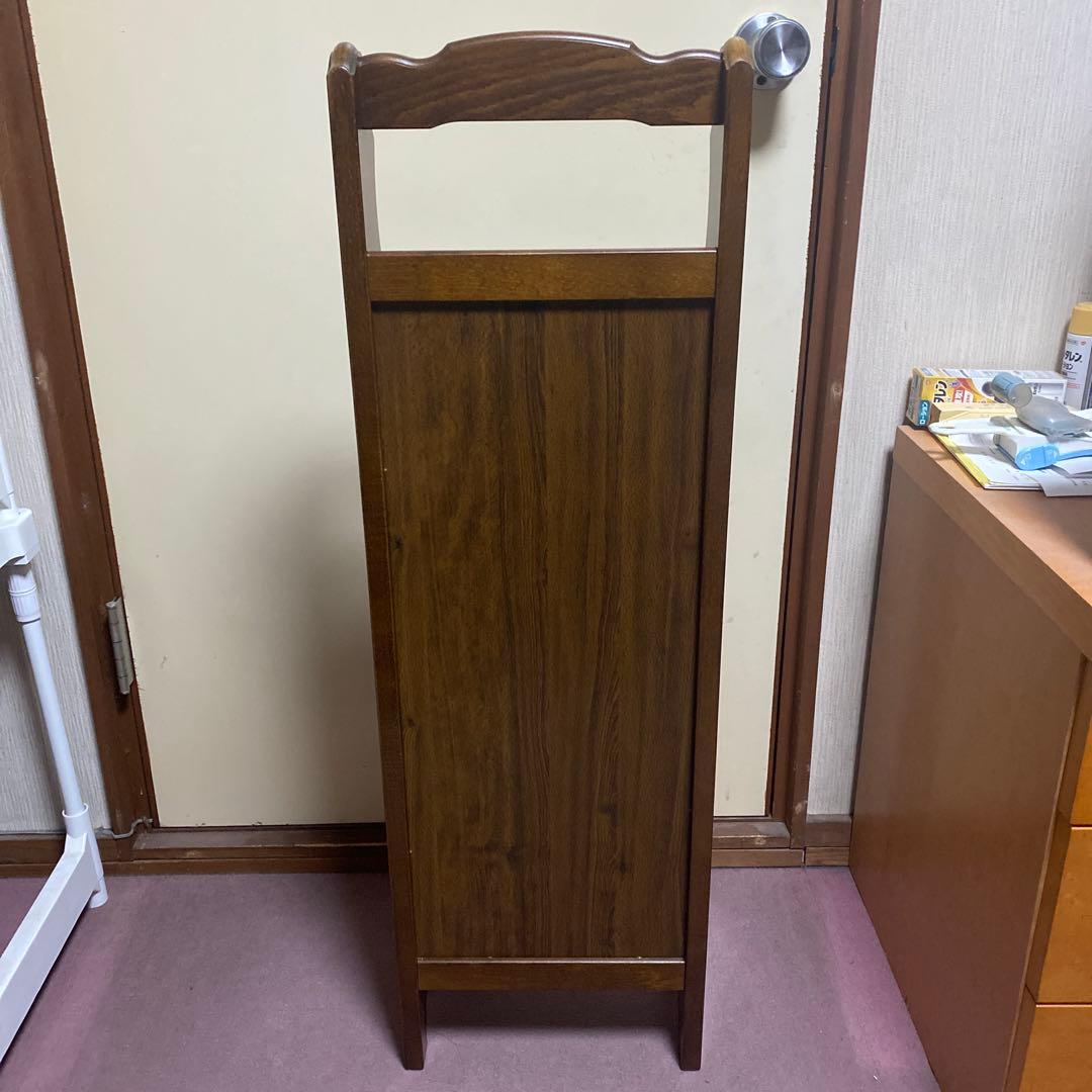 【カリモク】木製スリッパラック 5段 ダークブラウン