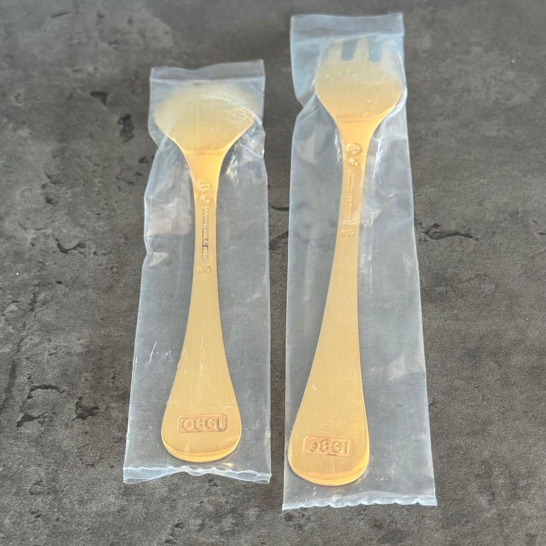 ジョージ ジェンセン アニュアルフォーク 1980年製 純金張り 銀製カトラリー