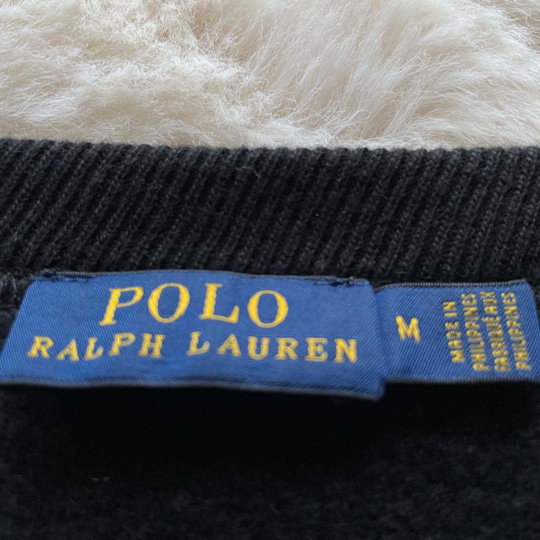 ポロラルフローレン　M ポロベアスウェット　トレーナー　 ココア　ラルフズ　黒