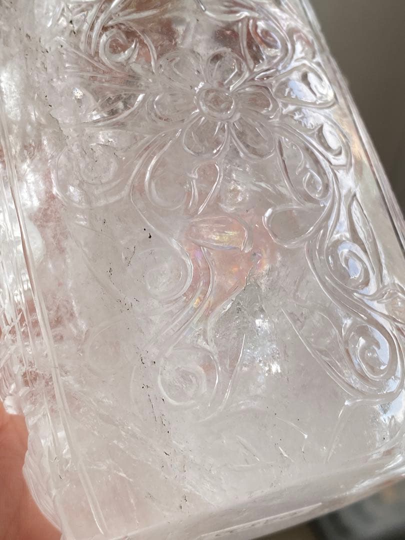 ヒマラヤ水晶ガネーシャ彫刻置物