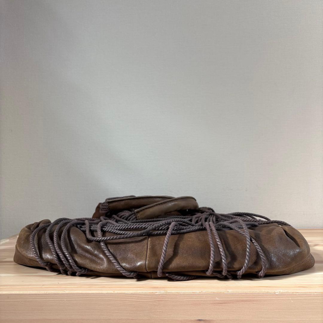 バッグ Y2k Diesel Rope Fringe Bag Leather Brown