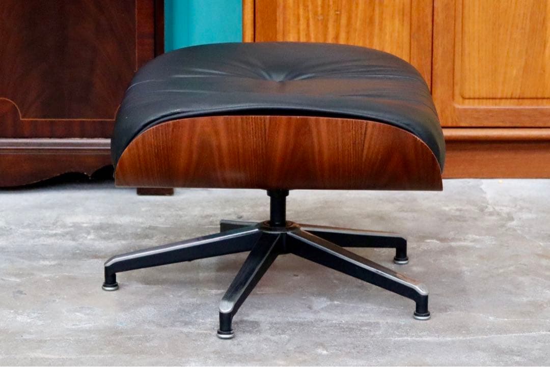 GMIK335○チャールズ&レイ・イームズ オットマン フットスツール レザー