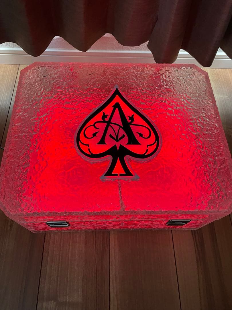 アルマンド 3本 LED 照明 ディスプレイ ケース 箱 空瓶 ビン 収納可能